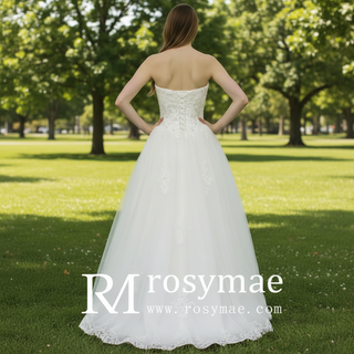 Floor Length Wedding Dresses with casual simply styles