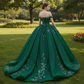 High-end Handmade Beading Rhinestone Prom Dress Formal Gown