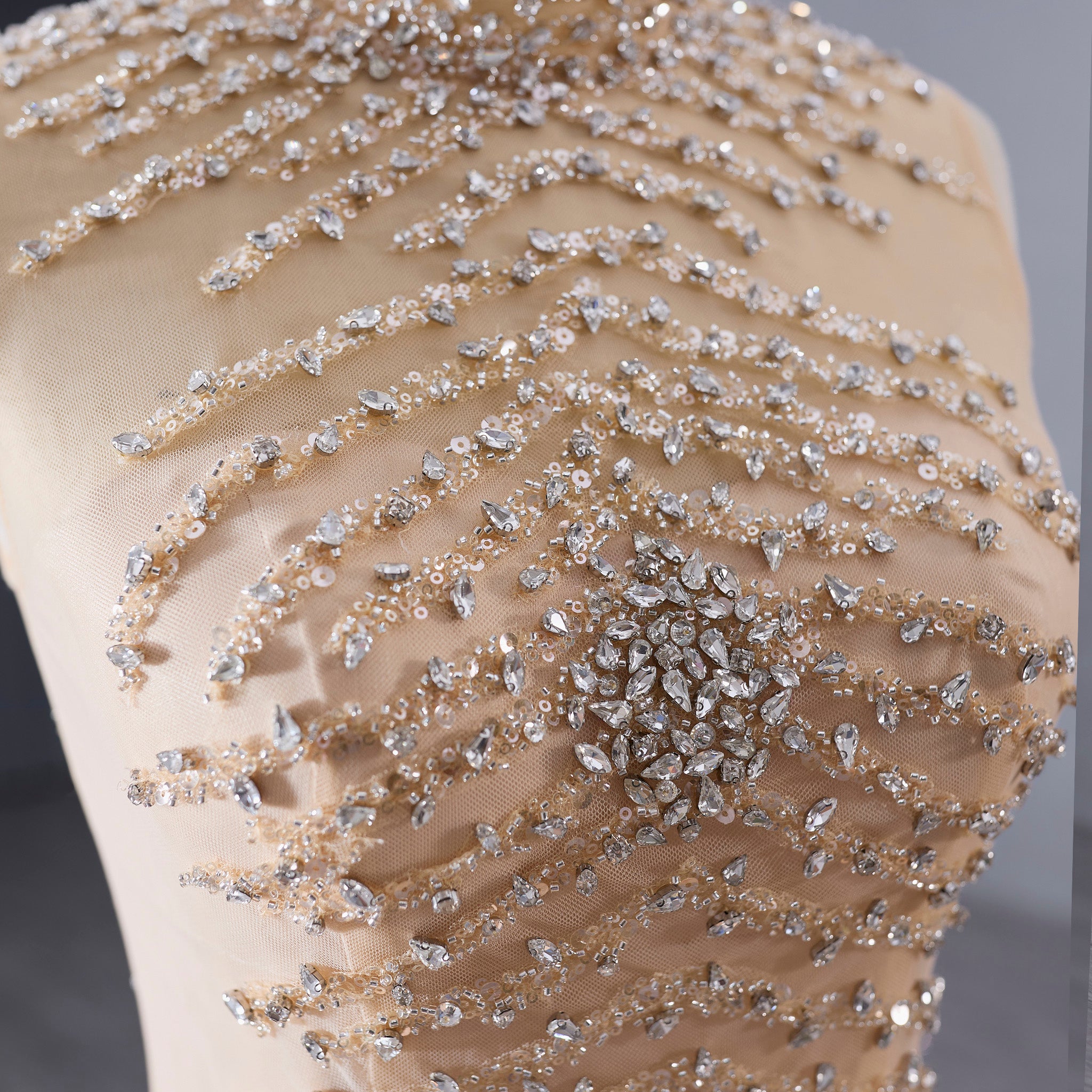 High-end Rhinestone Sequins Pleated Prom Dress Ruched Formal Gown Custom Colors / 22W High-end Rhinestone Sequins Pleated Prom Dress Ruched Formal Gown Custom Colors / 22W