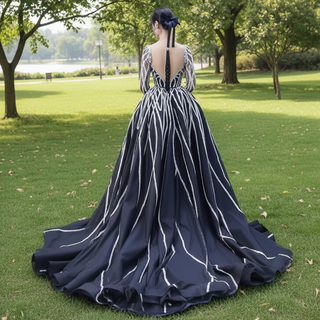 High-end Handmade Wedding Dress with Detachable Skirt