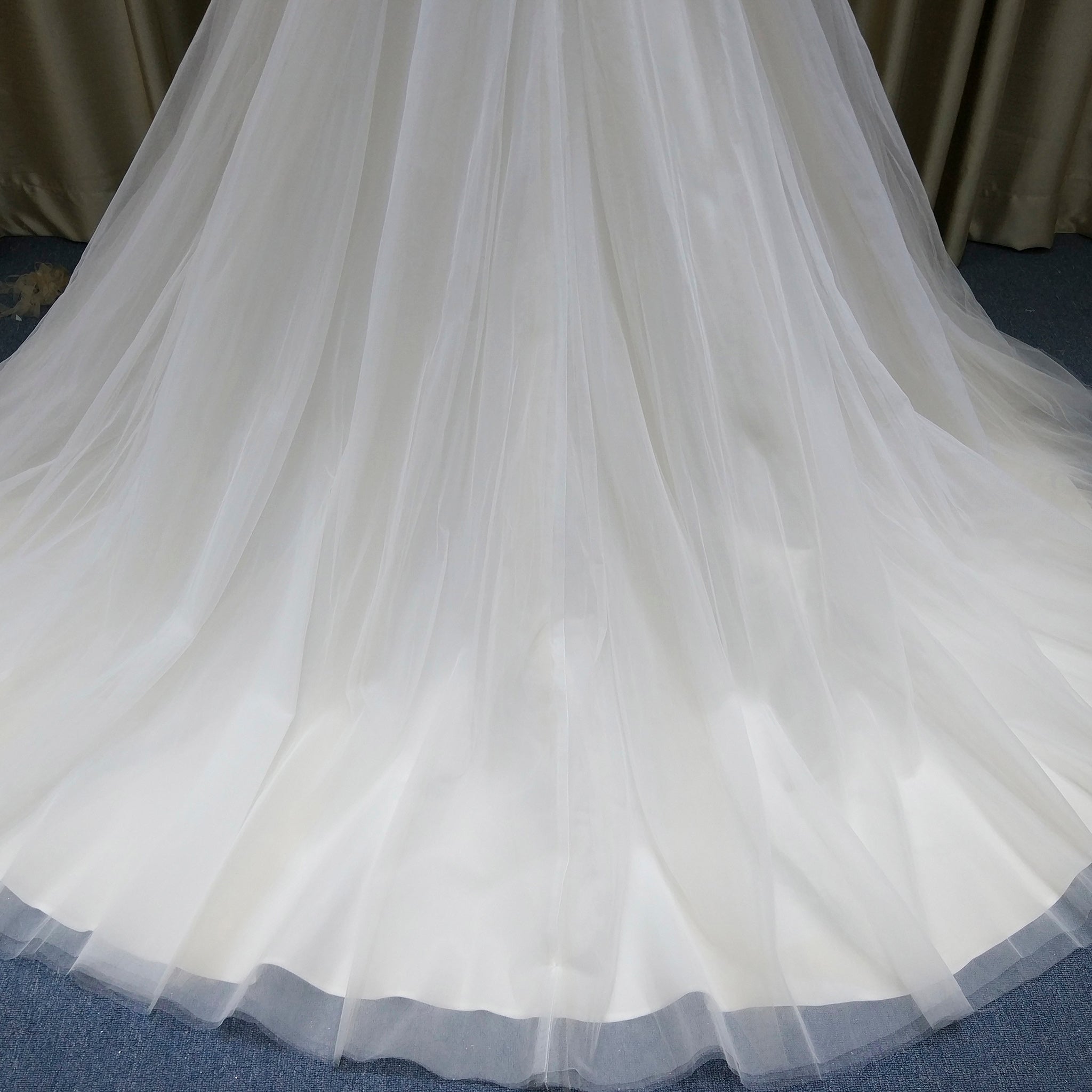 Elegant A-line Flowy Wedding Dress with Cap Sleeve for Beach Rosymae Elegant A-line Flowy Wedding Dress with Cap Sleeve for Beach Rosymae