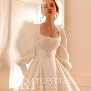 Most Stylish Lantern Sleeve Wedding Gowns Bridal Dresses