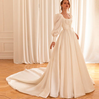 Most Stylish Lantern Sleeve Wedding Gowns Bridal Dresses