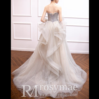 Ruffle Country Wedding Dress