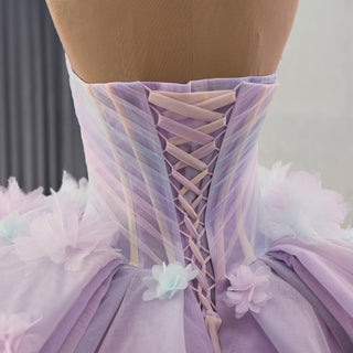 Detachable Wide Strap Women Lilac Quinceanera Dresses with Butterflies Lilac / 16 Detachable Wide Strap Women Lilac Quinceanera Dresses with Butterflies Lilac / 16