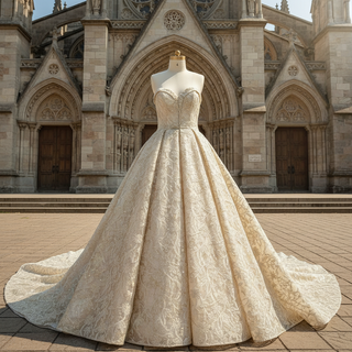 Vintage Luxury Sparkly Ball Gown Wedding Dresses for Elegant Brides
