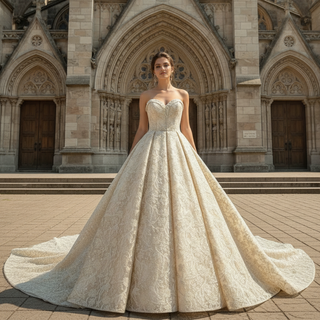 Vintage Luxury Sparkly Ball Gown Wedding Dresses for Elegant Brides
