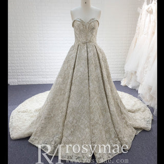 Luxury Sparkly Ball Gown Wedding Dresses for Elegant Brides