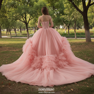 Elegant Maxi Sweetheart Blush Pink Quinceanera Dress with Wrap