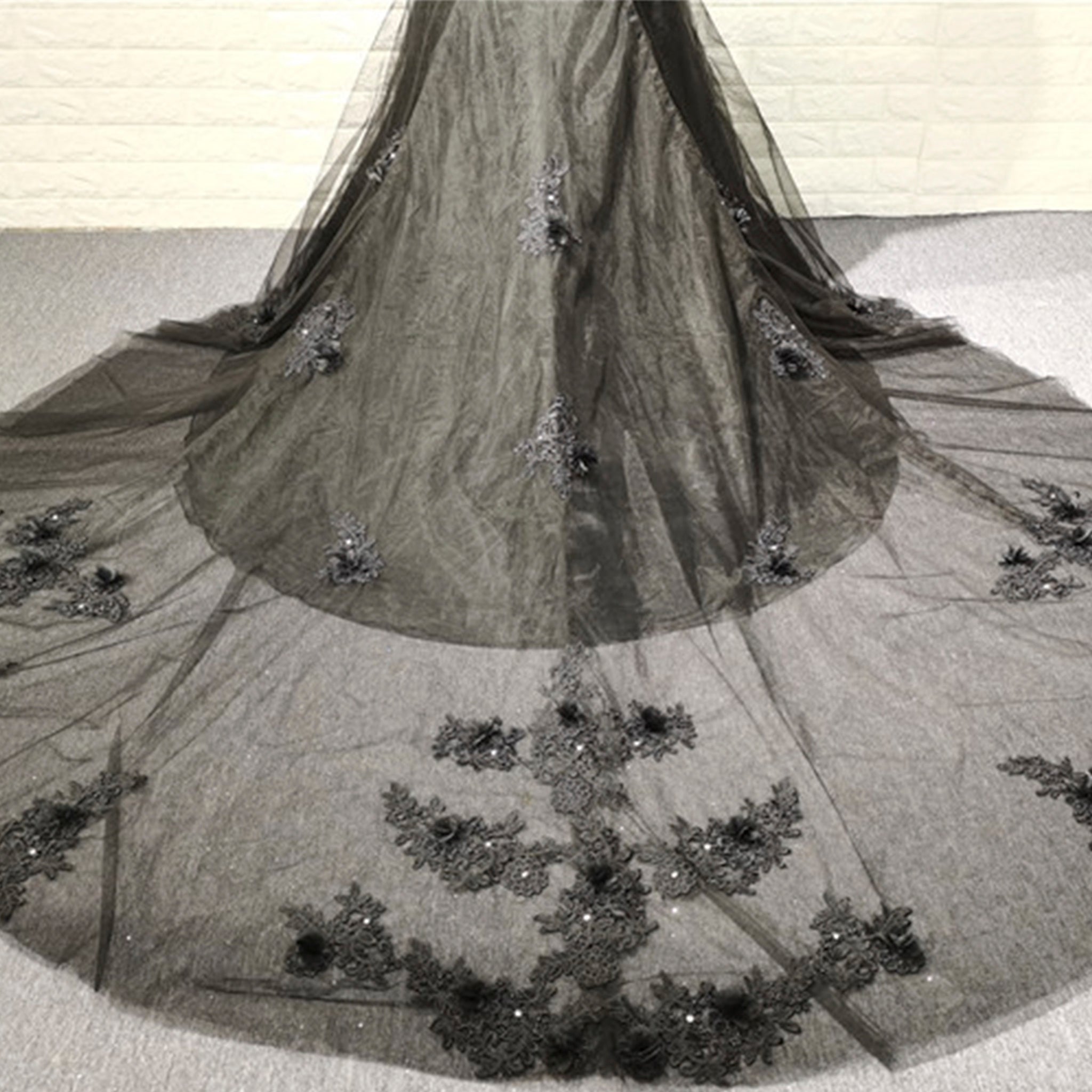 Mermaid Lace Applique Black Wedding Dress Backless Bridal Gowns Rosymae Mermaid Lace Applique Black Wedding Dress Backless Bridal Gowns Rosymae