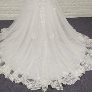 Elegant Spaghetti Straps Mermaid Wedding Gown with Beaded Bodice