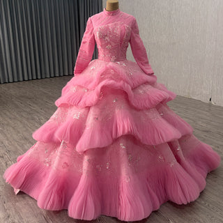 Ruffles Babay Blue Quinceanera Dress Robes De Soirée Vestidos De 15 Anos