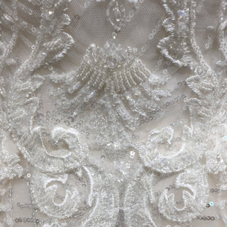 Sparkly Luxury Ball Gown Princess Wedding Dress with Off the Shoulder