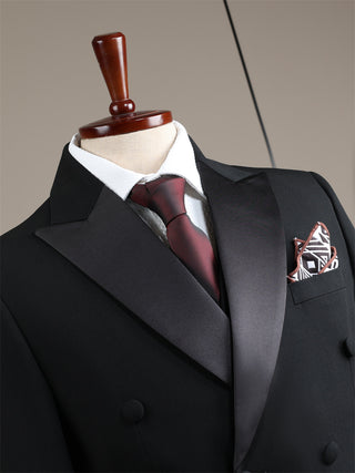 Double Breasted Men's Suit Groom And Best Man Suit Set