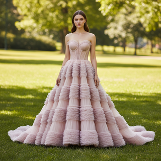 Quinceanera Celebrity Dress Tulle Sweet 16 Ball Gown Wedding Dress