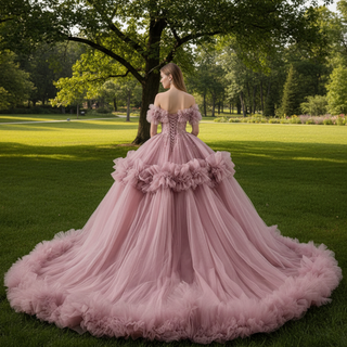 luxury Quinceanera Dress Beaded Ball Gown with Off the Shoulder