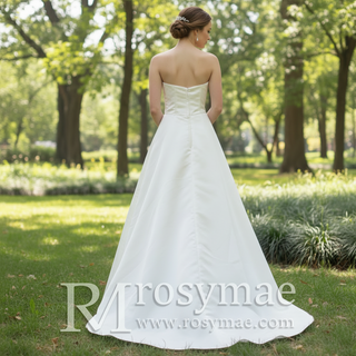 Satin Wedding Dresses Simple and Elegant Bridal Gowns