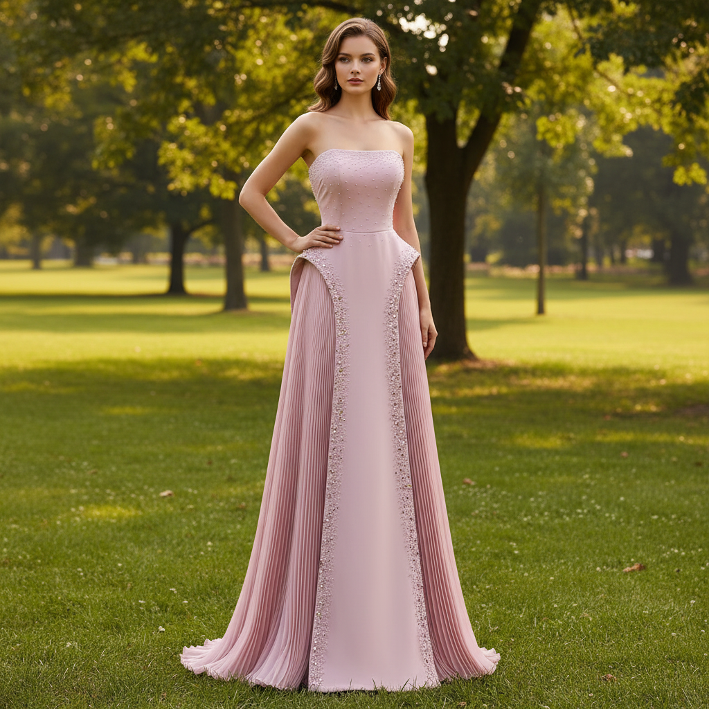 Sheath Wedding Dress Pink Formal Prom Party Gown with Ruffle Dusty Pink / Custom Size Sheath Wedding Dress Pink Formal Prom Party Gown with Ruffle Dusty Pink / Custom Size
