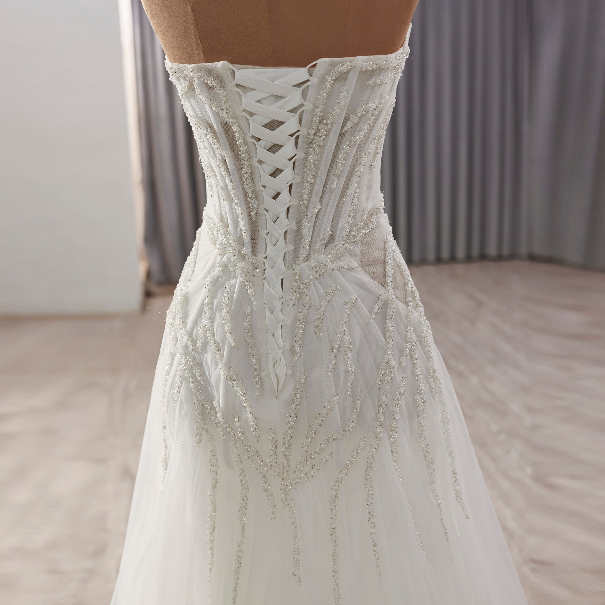 A-Line Beading Sequins Princess Sheer Wedding Dresses White / 2 A-Line Beading Sequins Princess Sheer Wedding Dresses White / 2