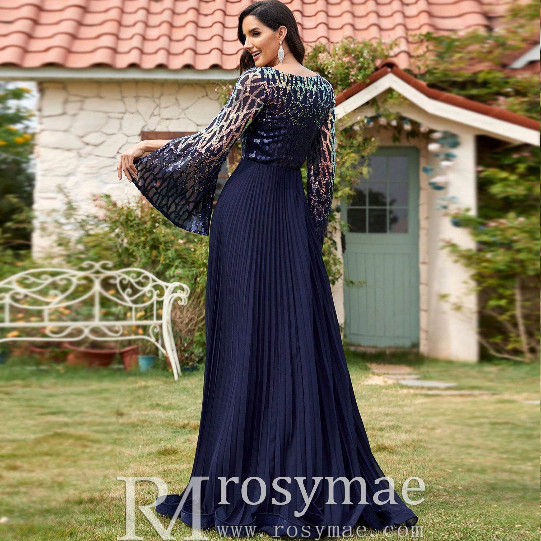 fitted lace wedding dress Elegant Long Sleeve Royal Blue Mother of the Bride and Groom Dresses Rosymae fitted lace wedding dress Elegant Long Sleeve Royal Blue Mother of the Bride and Groom Dresses Rosymae