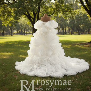 Unique Design Sparkly Mermaid Wedding Dress With Cape train