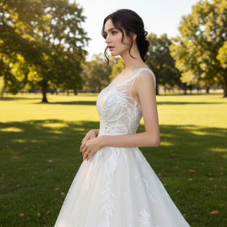 Princess Tulle Wedding Dress Champagne Bridal Dress A Line Rosymae Princess Tulle Wedding Dress Champagne Bridal Dress A Line Rosymae