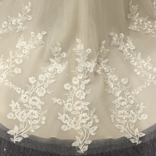 Vintage Wedding Dress with Flutter Lace Sleeves Timeless Look