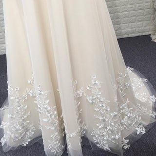 Vintage Wedding Dress with Flutter Lace Sleeves Timeless Look