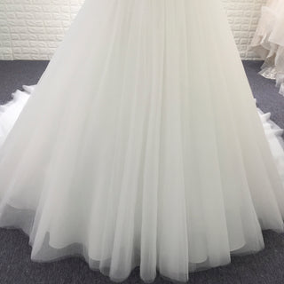 Classic & Elegant A-line Beach Wedding Dress with Cap Sleeve