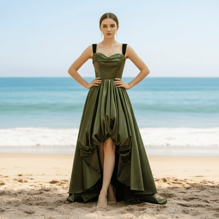 Above the Knee Wedding Dress Party Gown with Tank Strapy - Rosymae