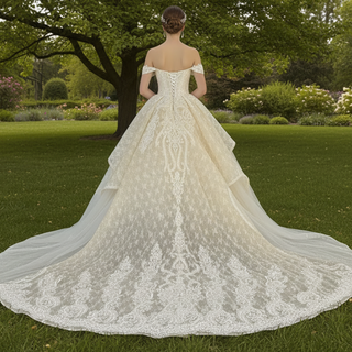 Trendy Traditional Sweetheart Off-the-Shoulder Wedding Dress