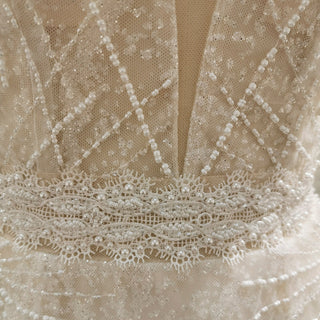 Backless Mermaid Wedding Dress with Spaghetti Straps & Train - Rosymae