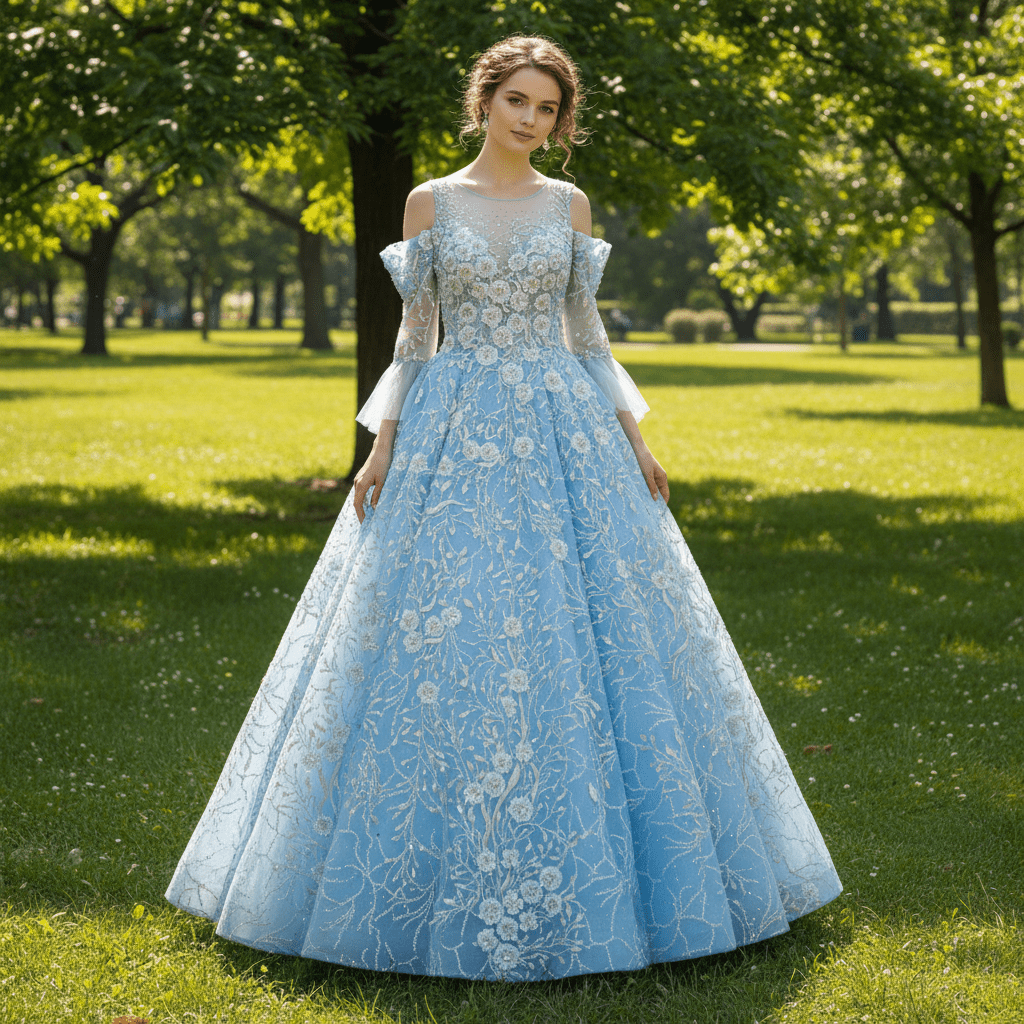 Blue Yellow Purple A Line Wedding Dresses and Bridal Gowns Blue / 24W