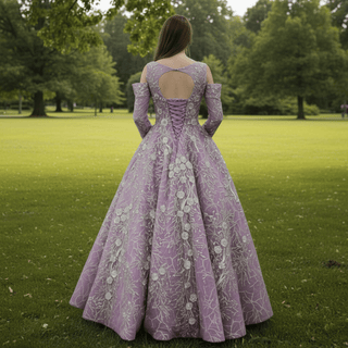 Blue Yellow Purple A Line Wedding Dresses and Bridal Gowns - Rosymae
