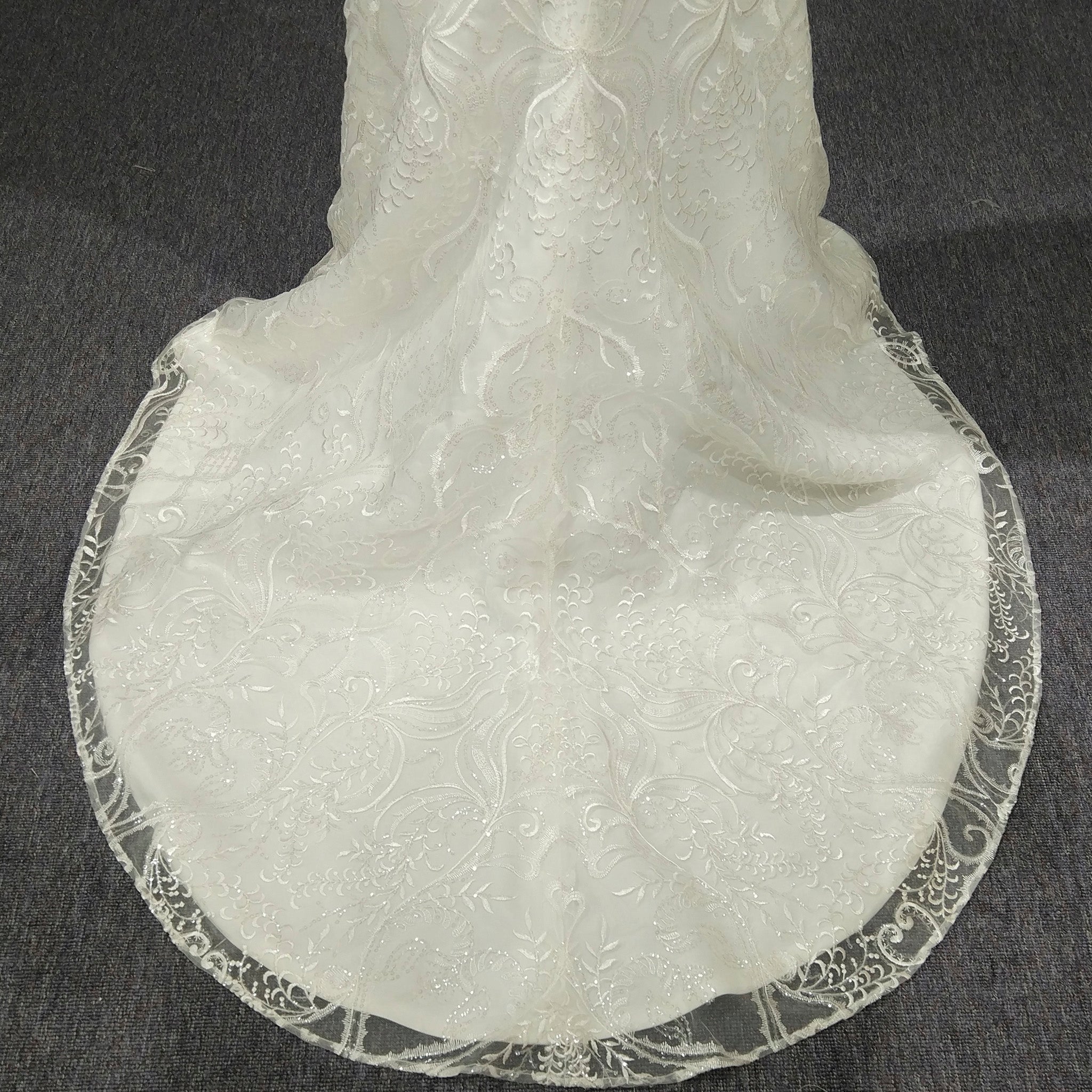 Cap Sleeves & Sheer Scoop Over Sweetheart Mermaid Wedding Dress - Rosymae