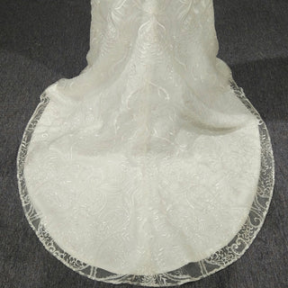 Cap Sleeves & Sheer Scoop Over Sweetheart Mermaid Wedding Dress - Rosymae