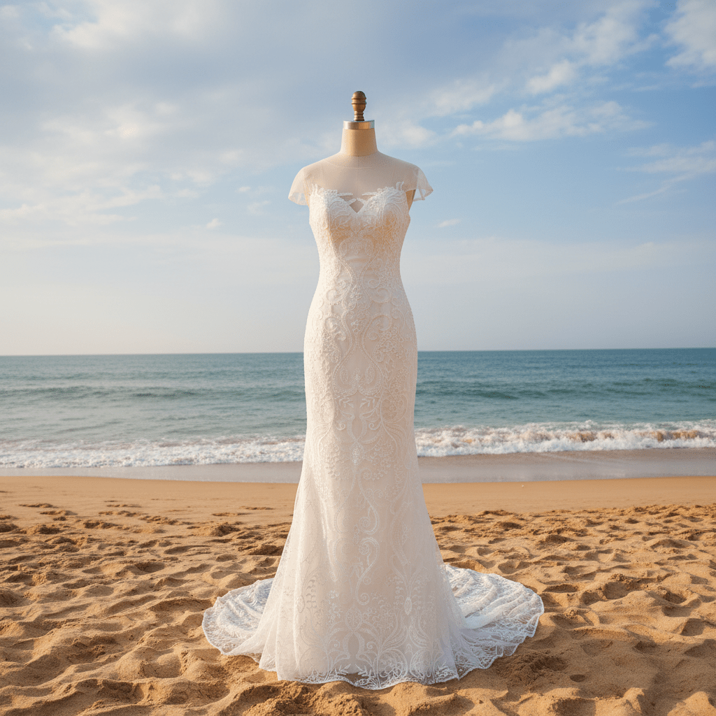 Cap Sleeves & Sheer Scoop Over Sweetheart Mermaid Wedding Dress - Rosymae