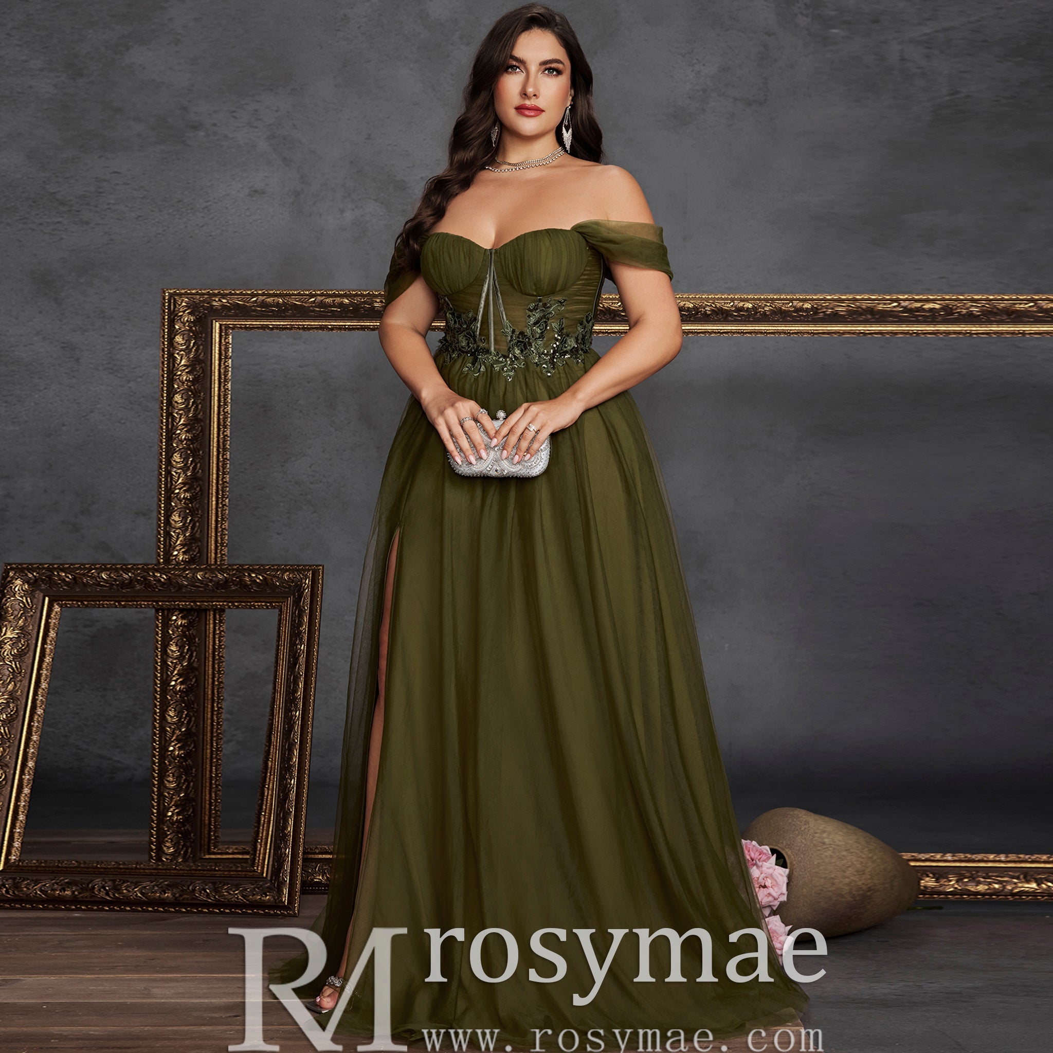 long glamorous dresses Alivia Glamorous One Shoulder Long Sleeve Cutout Waist Sequins Party Dresses, Emerald Green