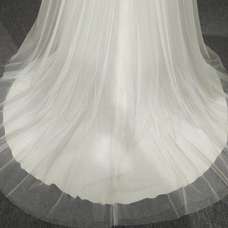 Classic Rustic Outdoor A-Line Wedding Dress with Flutter Sleeves - Rosymae