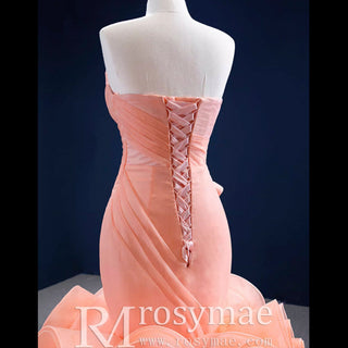 Classic Sleeveless V neck Long Mermaid Wedding Dresses - Rosymae