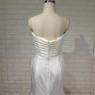 Classic Strapless Sweetheart Mermaid Wedding Dress with Pleated - Rosymae