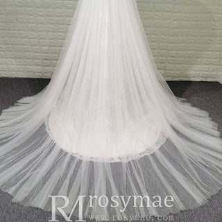 Classic Trend Vintage-Inspired Lace Wedding Dress with Keyhole - Rosymae