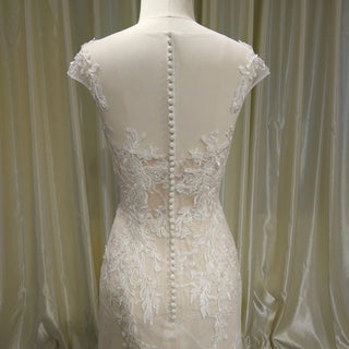 Classy & Elegant Mermaid Wedding Dresses with Capped Sleeve - Rosymae