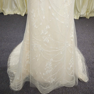 Classy & Elegant Mermaid Wedding Dresses with Capped Sleeve - Rosymae