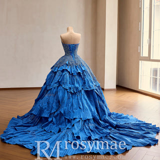 Corset lace-up closure at back for flexible fitting