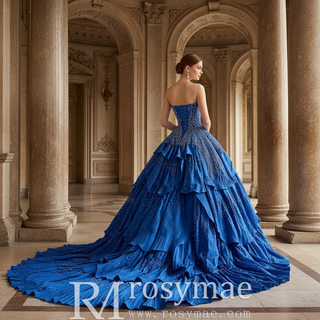 royal blue ball gown