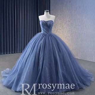 Detachable Blossom Wedding Dress Sweetheart Tiered Quinceanera Gown - Rosymae