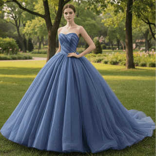 Detachable Blossom Wedding Dress Sweetheart Tiered Quinceanera Gown - Rosymae
