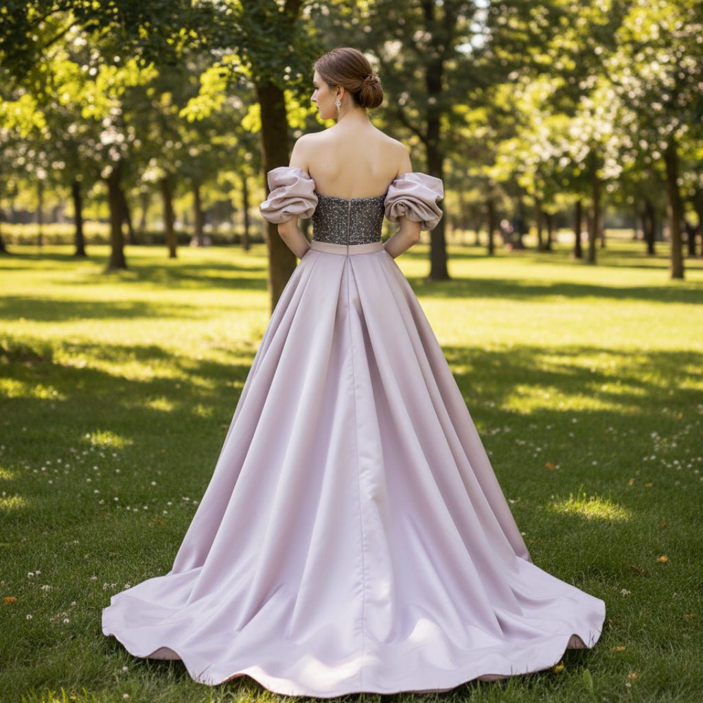 Detachable Skirt Prom Dresses with Sweetheart Neckline - Rosymae