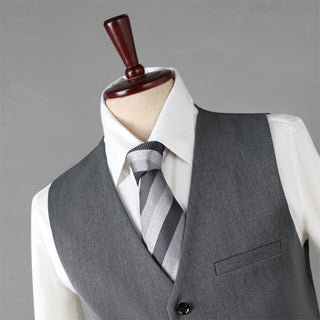 Double Breasted Men's Three Piece Suits & Blazer Office Formal Suit Slim Fit - Rosymae